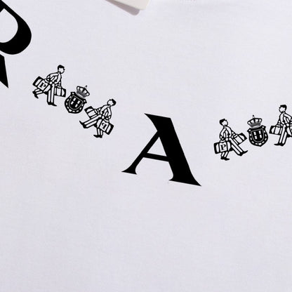 T-shirt Prada Bicycle Print White PD019