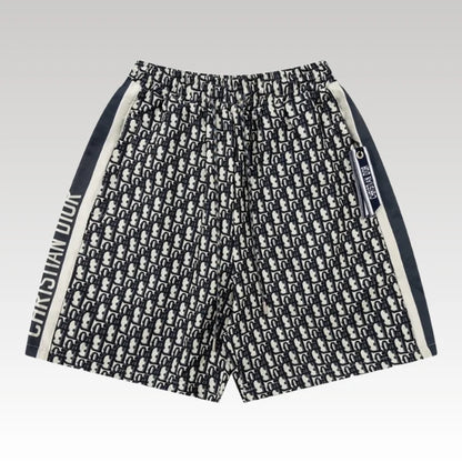 Shorts Dior Monogram Navy Side Stripes DO060