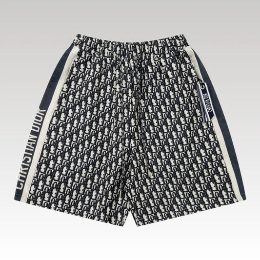 Shorts Dior Monogram Navy Side Stripes DO060