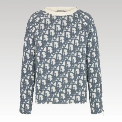 Sweater Dior Monogram Blue Textured DO011