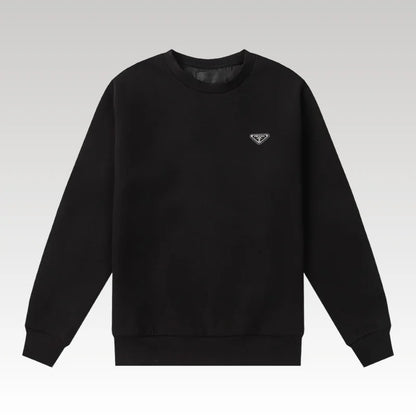 Sweatshirt Prada Black Logo Crewneck PD045