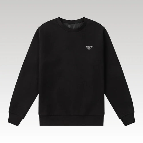 Sweatshirt Prada Black Logo Crewneck PD045