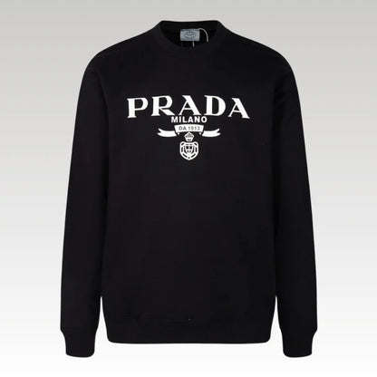 Sweatshirt Prada Milano Black Crewneck PD026