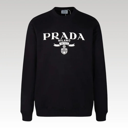 Sweatshirt Prada Milano Black Crewneck PD026