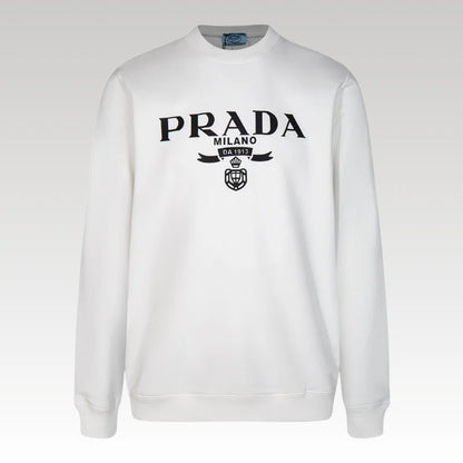 Sweatshirt Prada Milano White Crewneck PD027