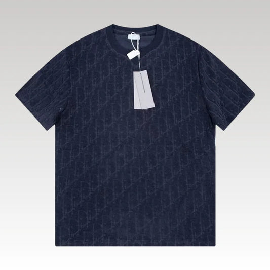 T-shirt Christian Dior Embossed Monogram Navy DO051