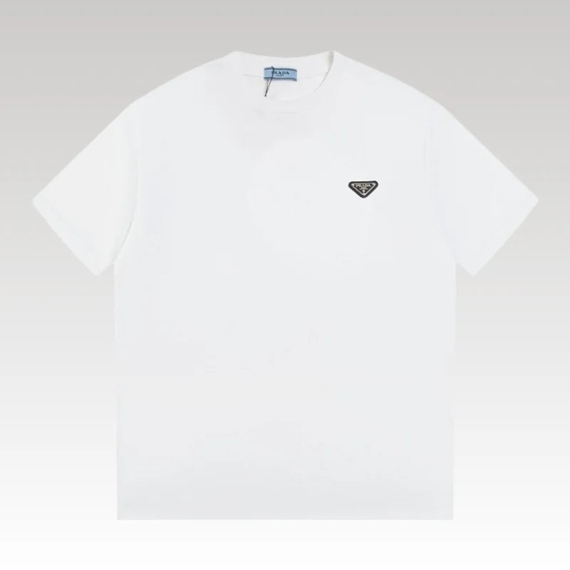 T-shirt Prada Logo Patch White PD016