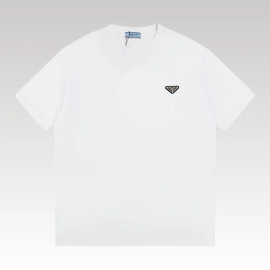T-shirt Prada Logo Patch White PD016