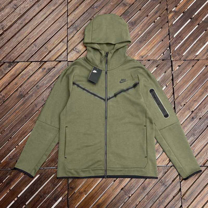 Conjunto Nike Tech Fleece Rough Green Black - HYPER LIST