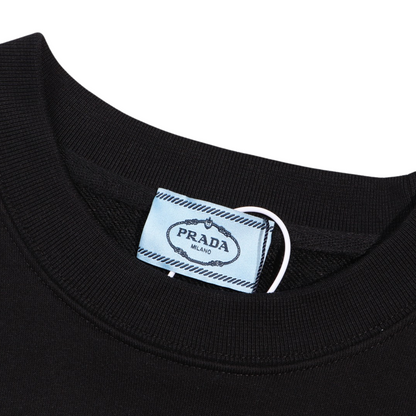 Sweatshirt Prada Milano Triangle Logo Black PD028