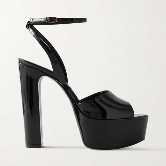Saint Laurent Bianca Plataform Black