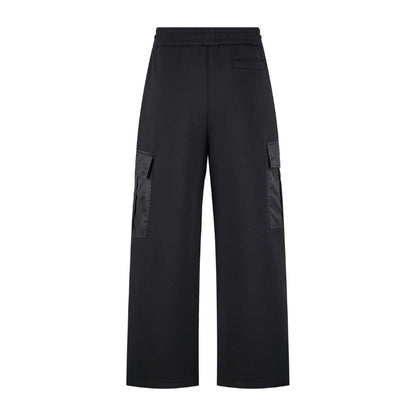 Pants Cargo Prada Black Nylon PD049