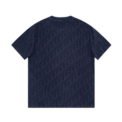 T-shirt Christian Dior Embossed Monogram Navy DO051