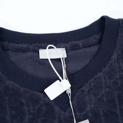 T-shirt Christian Dior Embossed Monogram Navy DO051