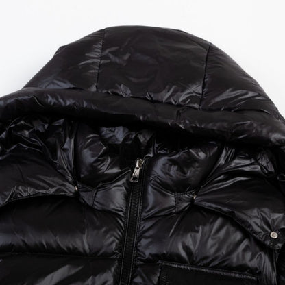 Jacket Puffer Moncler Black with Hood MCL013