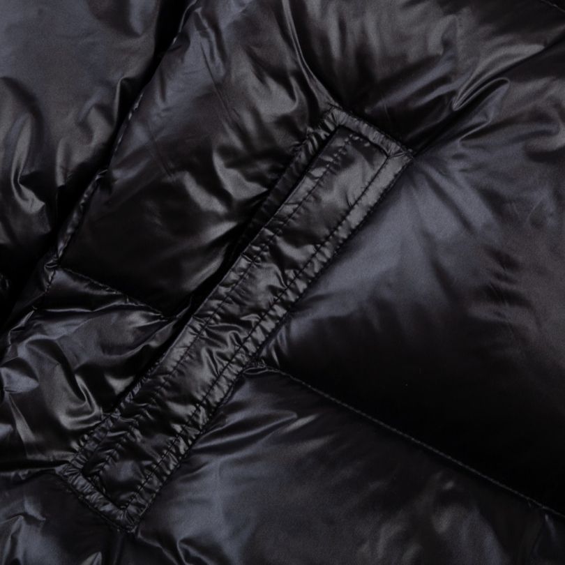 Jacket Puffer Moncler Black with Hood MCL013