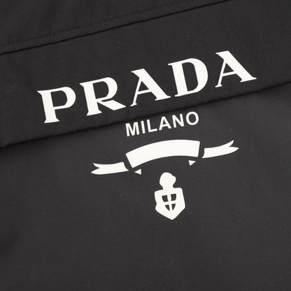 Hoodie Prada Black Milano Logo PD051
