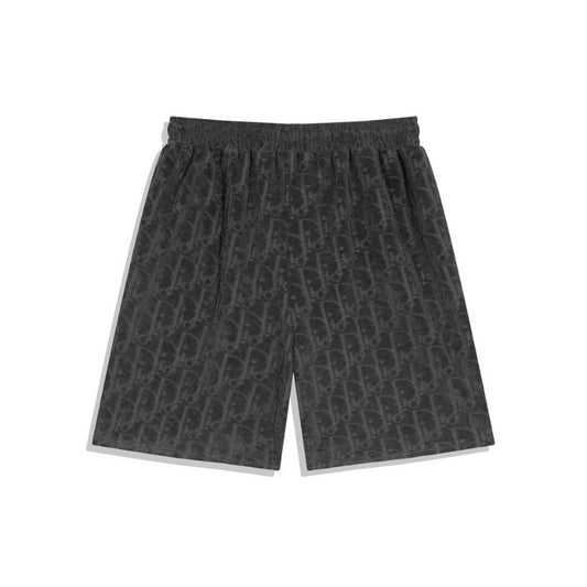 Short Dior Monogram Black Drawstring DO056