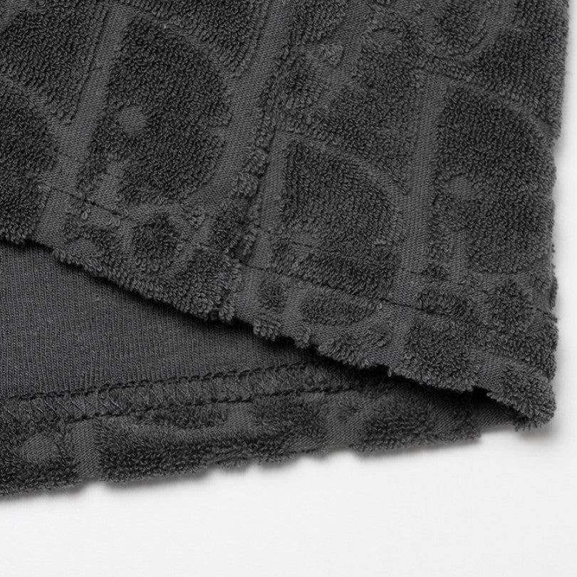 Short Dior Monogram Black Drawstring DO056